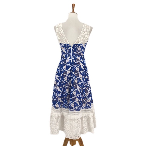 Badgley Mischka Eislyn Butterfly Embroidered Dress - Picture 6 of 10